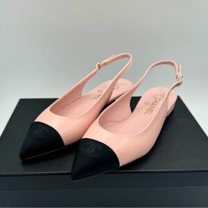 NWT CHANEL Lambskin Slingback Flats - the 2024 Collection by Virginie Viard